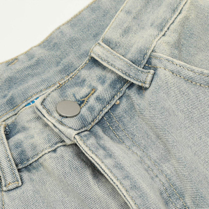 กางเกงขาสั้นลำลองผู้ชายทรงครอป ผ้าทวิลล์คอตตอน 100% ซักแบบวอช ทรงหลายกระเป๋า เอวกลาง ขา 7 ส่วน เหมาะสำหรับใส่ทำงาน - Product Image 5