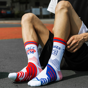 Chaussettes de sport professionnelles pour hommes, personnalisables, mi-mollet, antibactériennes, absorbant la transpiration, pour le basketball - Product Image 3