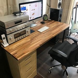 Encimera de Madera de Caucho con Juntas Dentadas, Tablero de Cocina de Madera Maciza, Tamaño Personalizado, Superficie Lisa, Tablero para Muebles, Duradero y Ecológico - Product Image 2