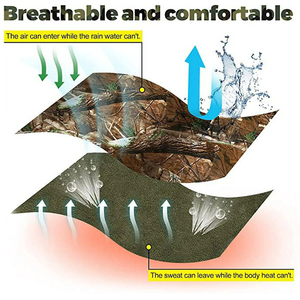 Waterproof Breathable Outdoor Hunting <b>Pants</b> for Men Camouflage with Adjustable Waist Fit - Product Image 5