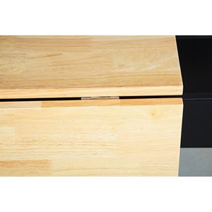 Carrello da Cucina con Ripiani Regolabili e Piano Estensibile in Legno di Gomma, Isole e Carrelli da Cucina - Product Image 1