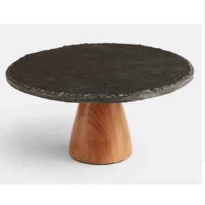 Support à gâteaux multi-niveaux au style unique, en bois écologique, pour servir des gâteaux aux fruits, idéal pour les anniversaires et les fêtes de Noël. - Product Image 2