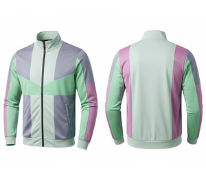 <b>Lightweight</b> Sublimation Full Zip <b>Jacket</b> <b>Running</b> and Fitness Wear Warm Breathable Quick Dry | Sizes Men Women Youth - Product Image 2