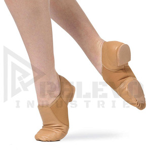 Zapatos de Baile de Jazz de Cuero Color Bronceado, Suela Suave y Flexible, Ligeros y Cómodos, Zapatos de Práctica y Actuación para Mujeres y Hombres, OEM - Product Image 6