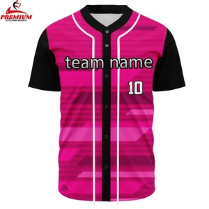 Uniforme de baseball personnalisé de qualité supérieure pour hommes, nouveau style, couleur unie, respirant, anti-UV, évacuation de l'humidité, vente chaude - Product Image 1