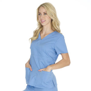 Nuevo Diseño Unisex, Uniforme de Enfermería Personalizado, Ropa de Alta Calidad, Blusa de Trabajo con Dos Bolsillos, Tela Jersey, para Hospital - Product Image 5