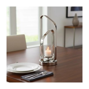 Modern Aluminum <b>Lantern</b> Candle Holder 17 Inch <b>Tall</b> Handmade Eco-Friendly Durable Home Decoration - Product Image 5