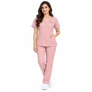 Medical Fabric Ideal For Nurses Doctors Healthcare Women <b>Scrub</b> <b>Uniform</b> <b>Scrub</b> Top And Pants Comfortable Lightweight Breathable - Product Image 5