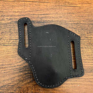 OEM/ODM 2025 nueva llegada funda para cuchillo nuevo soporte para Cuchillo de cuero genuino con lazo para cinturón y diseño de patrón de tablero de ajedrez clásico - Product Image 6