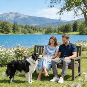 Banc de jardin extérieur élégant, mobilier de patio pour une assise confortable - Product Image 5