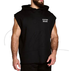 Camisetas sin mangas con capucha para hombre, para entrenamiento, culturismo, deportivas, estilo stringer, con corte muscular, sudaderas sin mangas para gimnasio - Product Image 4
