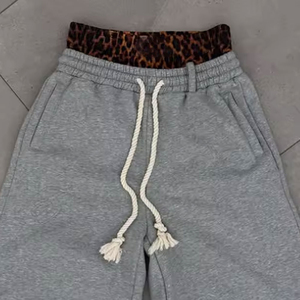 Pantalones Cortos de Algodón para Hombre, Estilo Urbano, Doble Cintura, Lavado Ácido, con Pedrería, Tejidos, Duraderos - Product Image 6