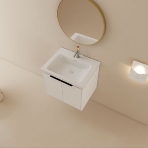 Mobile Bagno da 24 Pollici con Lavabo e Chiusura Ammortizzata, Ideale per Bagni Piccoli, con Funzione di Apertura e Chiusura Morbida - Product Image 3