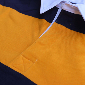 Hot Selling Men's Rugby Polo Shirts Customized Size Turn Collar Full Sleeve Breathable Men's Rugby Training Shirts - Product Image 3