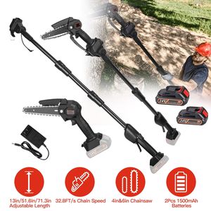 Set Sega a Palo Senza Fili 2 in 1 con Motosega Mini Brushless e Batterie da 21500mAh, Grado DIY per Potatura Alberi - Product Image 1