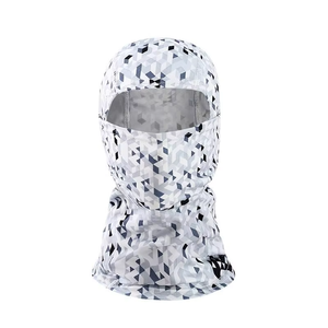 Pasamontañas Unisex MANTIC ENTERPRISES a Cuadros para Exteriores, Cubre Rostro Completo, 100% Poliéster, Adulto, 48-50cm, Bordado 3D, Gris - Product Image 4