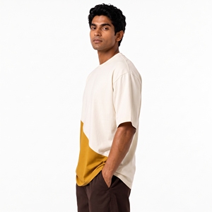 Meilleur T-shirt pour homme - Tissu tissé en polyester/coton écologique, imprimé tie-dye, design vierge, T-shirt personnalisé pour homme, qualité supérieure - Product Image 4