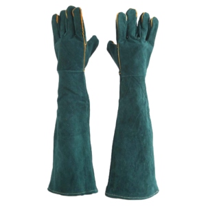 Gants de soudage en cuir de vachette pleine fleur de haute qualité, durables et résistants, protection industrielle pour soudeurs, gants de lutte contre l'incendie - Product Image 1