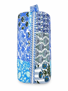 Sac de maquillage PINKCITY HANDLOOM pour femmes |   Trousse de Toilette de Voyage Matelassée Grande Capacité avec Fermeture Éclair et Poignée Souple Portable - Product Image 4