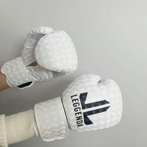 Guantes de MMA de Piel Sintética de Alta Calidad con Logotipo Personalizado, Diseño de Ojo de Gato Blanco, Impermeables, con Cierre, Tallas de 4oz a 14oz - Product Image 3