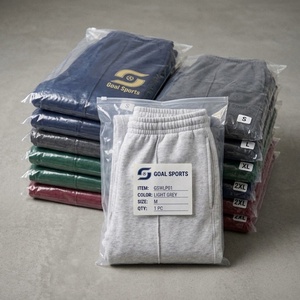 Pantalones de algodón transpirables para mujer al por mayor, pantalones de forro polar de poliéster, pantalones de pierna ancha con logo personalizado para mujer - Product Image 6