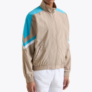 Wholesale Custom <b>Vintage</b> Colorblock <b>Windbreaker</b> Jacket Lightweight Waterproof Outdoor Sportswear Retro Casual Zip Up Coat - Product Image 2