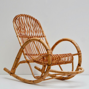 Fauteuil à bascule inclinable, best-seller, fauteuils à bascule en rotin, mobilier de bureau et de maison. - Product Image 3