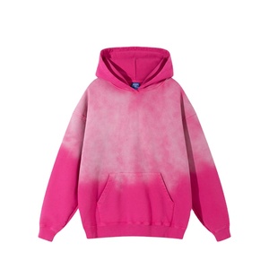 เสื้อฮู้ดดี้ฟลีซผู้ชายแบบย้อมสีเอซิด ขายตรงจากโรงงาน ผ้าฝ้าย 100% รับออกแบบโลโก้ ซิปหน้า - Product Image 3