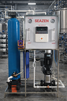 Système de filtration d'eau par osmose inverse automatique commercial Seazen 250 Lph de qualité supérieure, équipement de filtration haute capacité