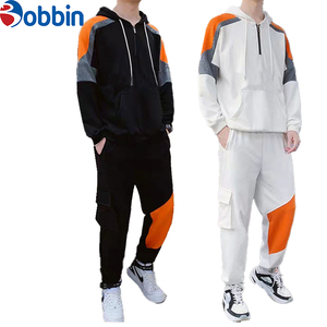 Ensemble de vêtements pour hommes tendance, tenue décontractée pour hommes, ensemble de sport à capuche pour hommes, printemps/automne, ensemble 2 pièces, respirant, imprimé, taille plus - Product Image 2