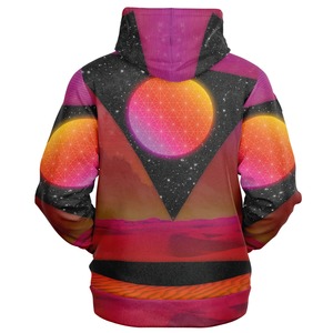 Sudadera con capucha y cremallera para hombre, personalizada con sublimación, 100% algodón polar, transpirable, de secado rápido, antidecoloración, con diseño de bolsillo - Product Image 4