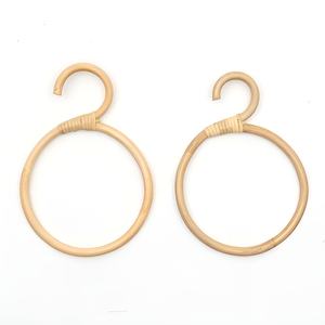 Toallero multiusos de ratán natural para baño, accesorios de baño, colgador de anillo para pañuelos y toallas - Product Image 5