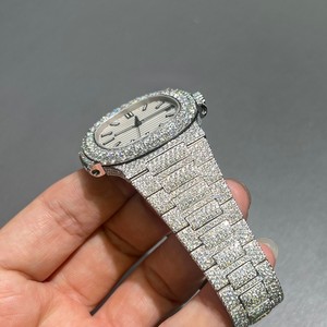 Reloj Mecánico Analógico de Lujo con Moissanita, Estilo Hip Hop, Personalizado, Correa de 16 mm, Esfera de 41 mm, Alta Calidad, Precio Económico - Product Image 5