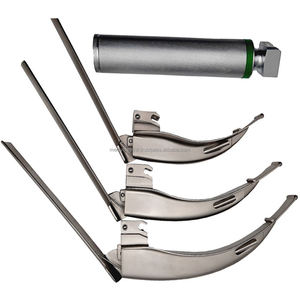 ชุดอุปกรณ์ใส่ท่อช่วยหายใจแบบไฟฟ้า McCoy Laryngoscope รุ่นขายดีล่าสุด ผลิตจากสแตนเลส 3 ใบมีด 1 ด้ามจับ ได้รับการรับรองมาตรฐาน CE ISO ใช้ซ้ำได้ - Product Image 1