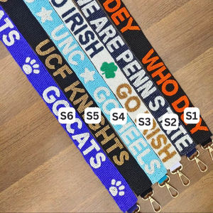 Correa de Cuentas de Vidrio con Bordado a Mano, Ligera, para Bolsos o Guitarras (Tamaño y Color Personalizables) - Product Image 1