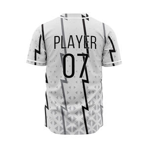Maillots de baseball personnalisés avec logo d'équipe, nom du joueur, boutons complets, nouveau motif, séchage rapide, respirants, haute qualité, manches courtes, grandes tailles - Product Image 6