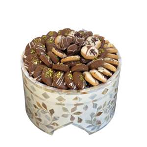 Boîte élégante en cristal argenté pour servir le chocolat, avec un design noir matelassé, boîte de rangement moderne de qualité supérieure pour bonbons - Product Image 6