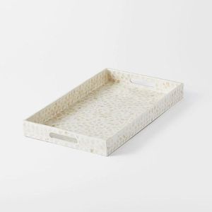 Bandeja de servir de nácar superior con diseño de incrustaciones de concha premium para decoración del hogar y una experiencia culinaria de lujo - Product Image 2