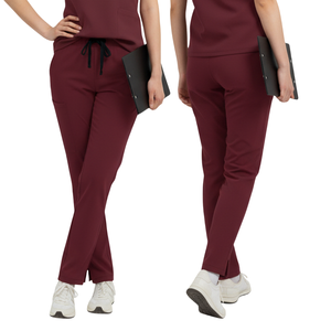 ชุดยูนิฟอร์มทางการแพทย์แบบใหม่ ดีไซน์ทันสมัย สำหรับทั้งชายและหญิง เสื้อคอวีผ้าทอ กางเกงจ็อกเกอร์มีกระเป๋าข้าง เหมาะสำหรับใช้ในโรงพยาบาล ผลิตโดยโรงงาน OEM โดยตรง - Product Image 1