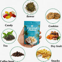Emballage Doypack personnalisé de qualité alimentaire, pochette refermable antistatique pour aliments, collations et poudres