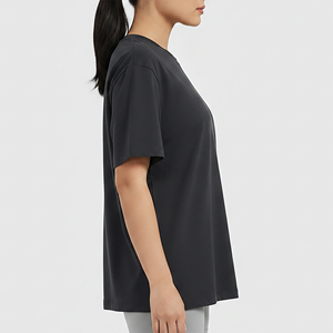 Camiseta Ligera de Verano 2025, Corte Regular, para Mujer, con Logotipo Personalizado Serigrafiado y Apliques, Transpirable y de Secado Rápido - Product Image 5