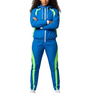 Ensemble de veste coupe-vent d'hiver personnalisée unisexe, broderie de designer, 2 pièces, streetwear pour femmes, polyester imperméable, nylon, 2027 - Product Image 1