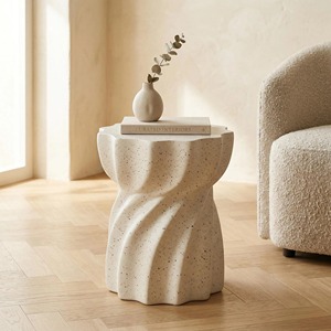 Mesa de Centro Moderna de Piedra, Diseño Contemporáneo, Muebles Hechos a Mano para Sala de Estar - Product Image 1