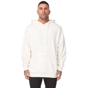 Custom Woven Spandex/Polyester Regular Fit Hoodie Drop Shoulder for Men High Quality Heavyweight - Product Image 6