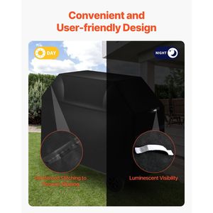 48-Inch Heavy Duty Weather-Resistant Waterproof and Fade-Resistant <b>BBQ</b> Grill Cover 600D Polyester Outdoor Grills Accessories - Product Image 5