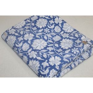Tela de Algodón Suave con Diseño Floral Azul a Precio Increíble para Ropa de Verano, Tela Africana Hecha a Mano por Metro para Confección de Vestidos - Product Image 3