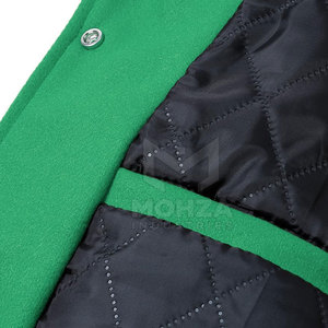 Chaqueta de Cuero para Hombre, Fabricada Profesionalmente, al por Mayor, con Mangas de Cuero, Estilo Letterman, Cierre Frontal, Informal, para Invierno, de Secado Rápido - Product Image 5