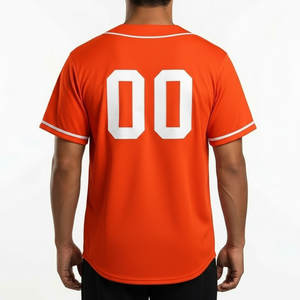 Camiseta Deportiva Personalizada de Béisbol, Uniforme de Equipo con Botones y Logotipo, Fabricante de Marca Privada - Product Image 2