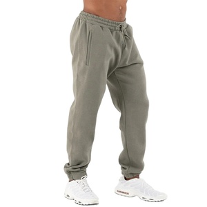 Pantalones de chándal de alta calidad para hombre, cintura alta, informal, de gran tamaño, elástico, de lana pesada, de algodón, poliéster, oscuro, con bolsillo con cremallera - Product Image 3