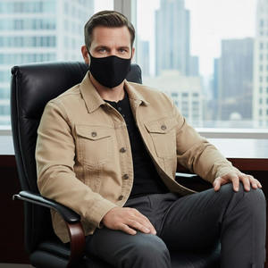 Chaqueta 2024, Camisas Vaqueras de Talla Grande para Hombre, Estilo Casual, Camisas Vaqueras de Moda con Personalidad, Color Azul Sólido para Hombre - Product Image 3